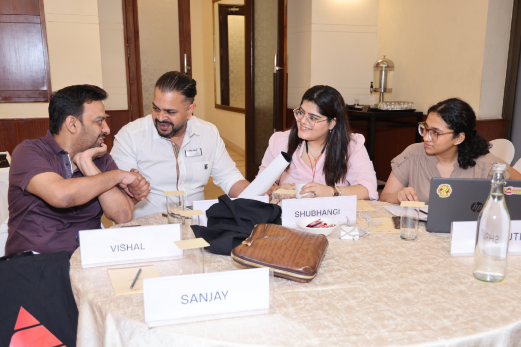 Participants collaborating during an Epic Brand Institute brand-building workshop
